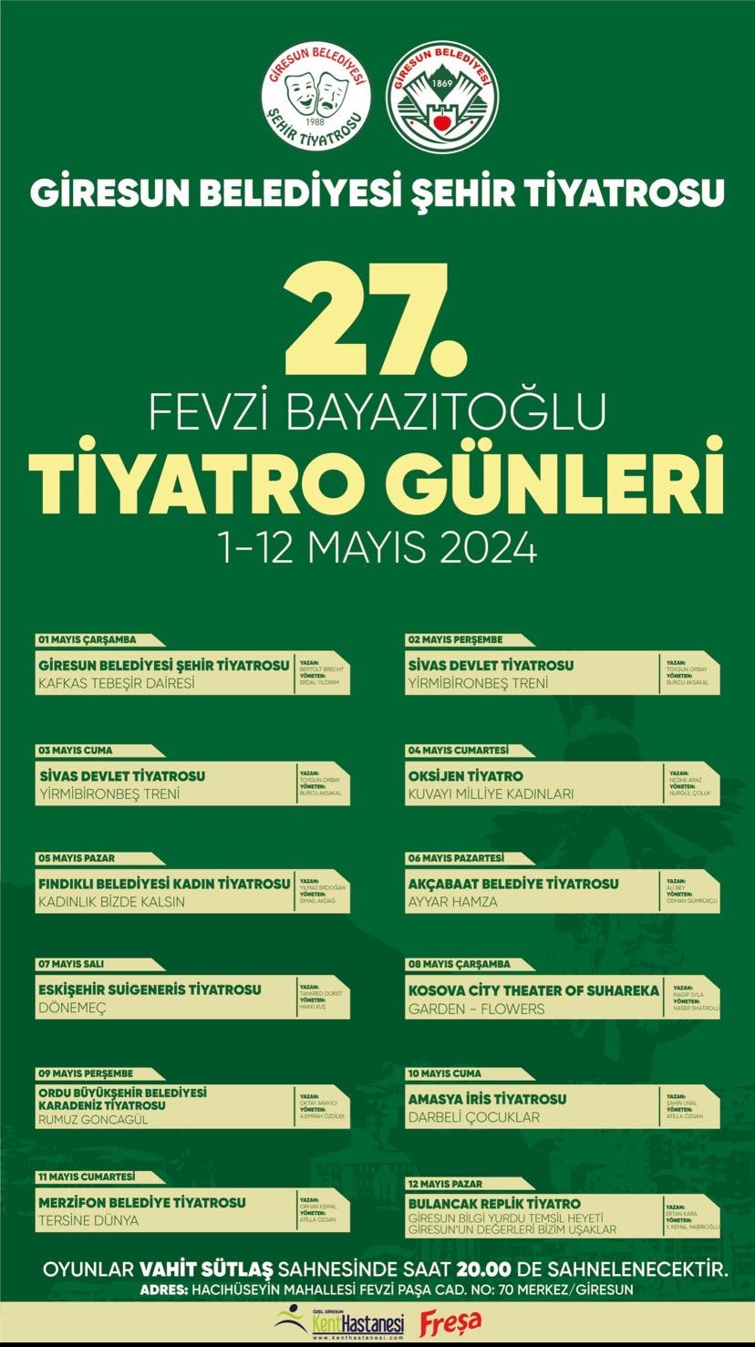 27.FEVZİ BAYAZITOĞLU TİYATRO GÜNLERİ